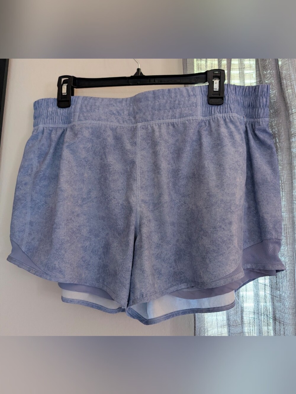 Mondetta Performance + Luxury Athletic Lined Shorts XL Dusty Blue